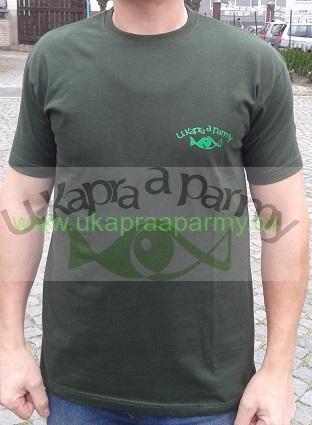 Tričko s logem zelené XL